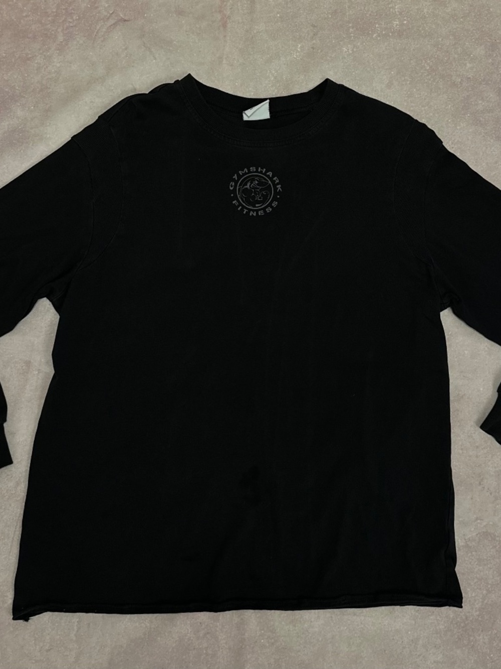 Gymshark Black Oversized Graphic Long Sleeve M